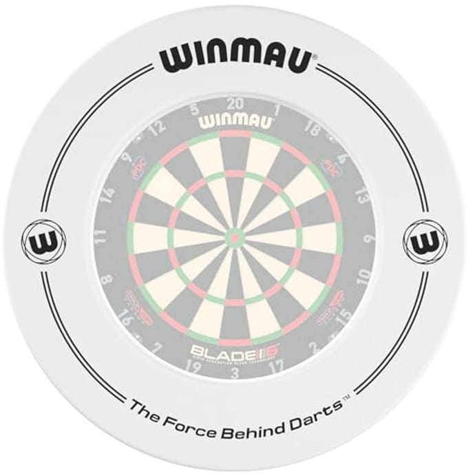 Dartbord Rand - Beschermrand - Darts Spelen - Voor Alle Dartborden - 67.5cm Buitendiameter - Wit