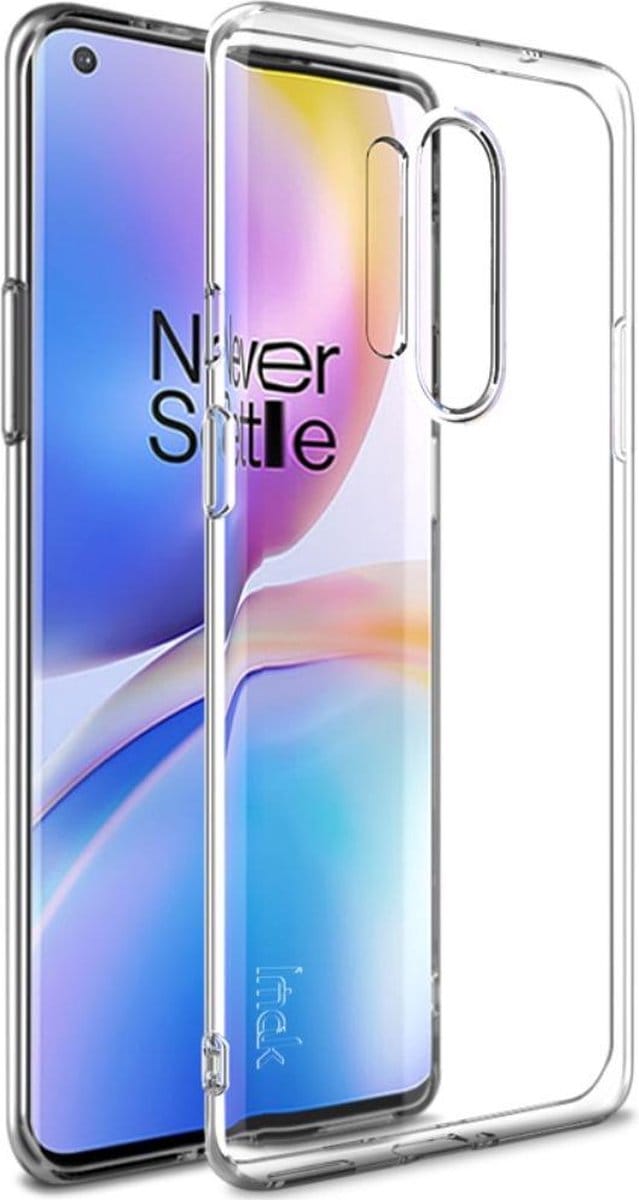 IMAK TPU Back Cover - Geschikt voor OnePlus 8 Pro Hoesje - Transparant