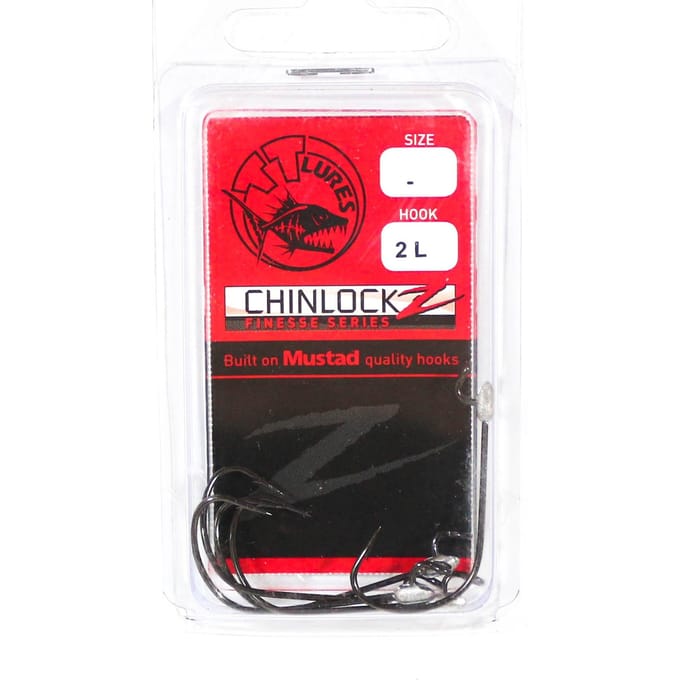 Tackle Tactics TT ChinlockZ Finesse Wormhaak 2 5/pak (2712) red