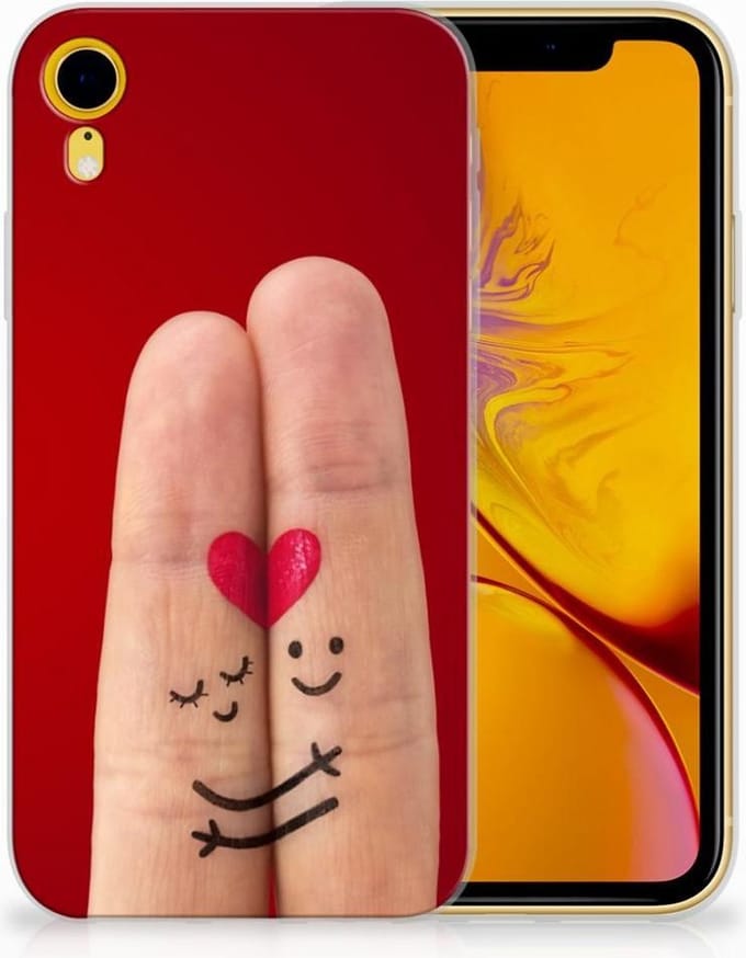 Apple iPhone Xr Silicone Back Cover Liefde - Origineel Romantisch Cadeau