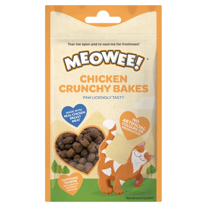 40g Meowee! Kip Crunchy Bakes kattensnacks