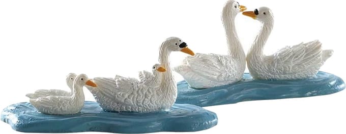 Lemax - Swans - Set Of 2
