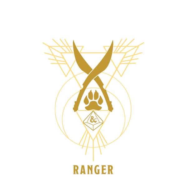 Dungeons & Dragons Ranger Men's T-Shirt - Wit - S