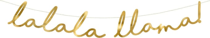 Partydeco - Banner LaLALa Lama party
