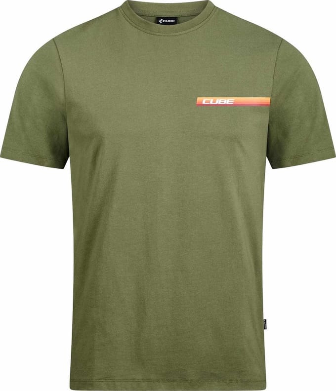 CUBE Organisch Fietsshirt RETRO OLIVE M
