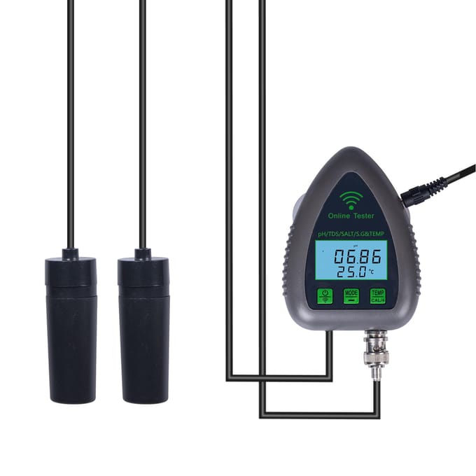 9951W Bluetooth Wifi Digitale Waterkwaliteitstester Mini 5 in 1 Wateranalysator PH TDS ZOUT SG US Plug