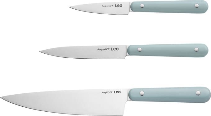 LEO 3-delige starter messenset Slate - Blauw -