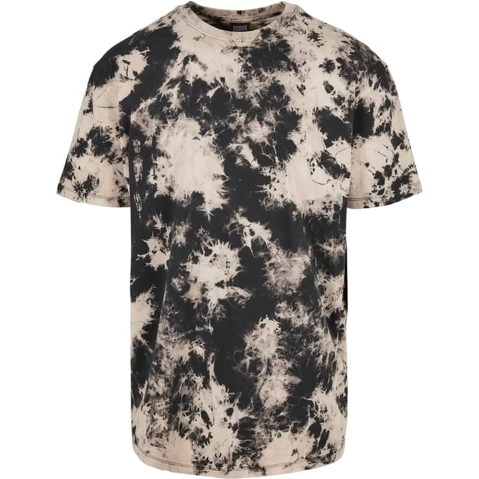 Urban Classics - Oversized Bleached Heren Tshirt - M - Zwart