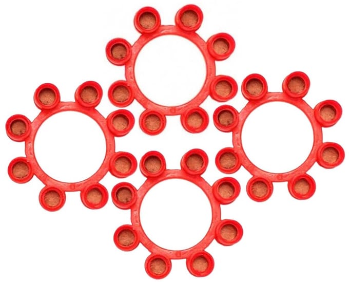 Wicke Speelgoed plaffertjes 8 schots - 36x ringen - voor plaffer pistool/revolver