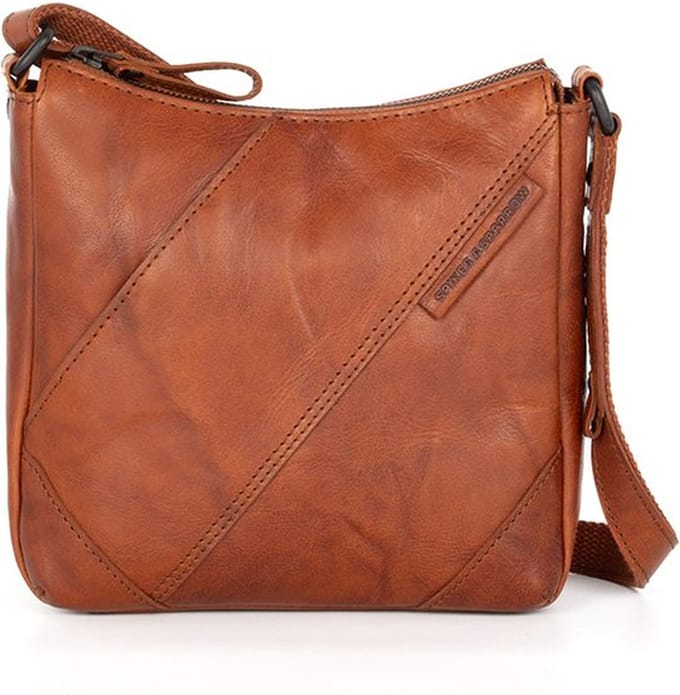 Leren Crossbodytas - Harper - Brandy Cognac
