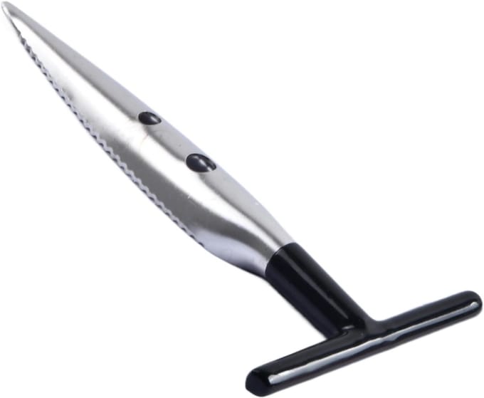 Coconut Opener van RVS met Antislip Handvat, Duurzaam en Ergonomisch Ontwerp, 16 x 8 cm