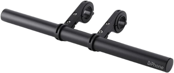 DrPhone EF1 – Verlengstuk/Beugel Voor Fiets/Step stuur – 20 CM lang – Uitbreiding Frame – Gemakkelijk Te Installeren - Zwart