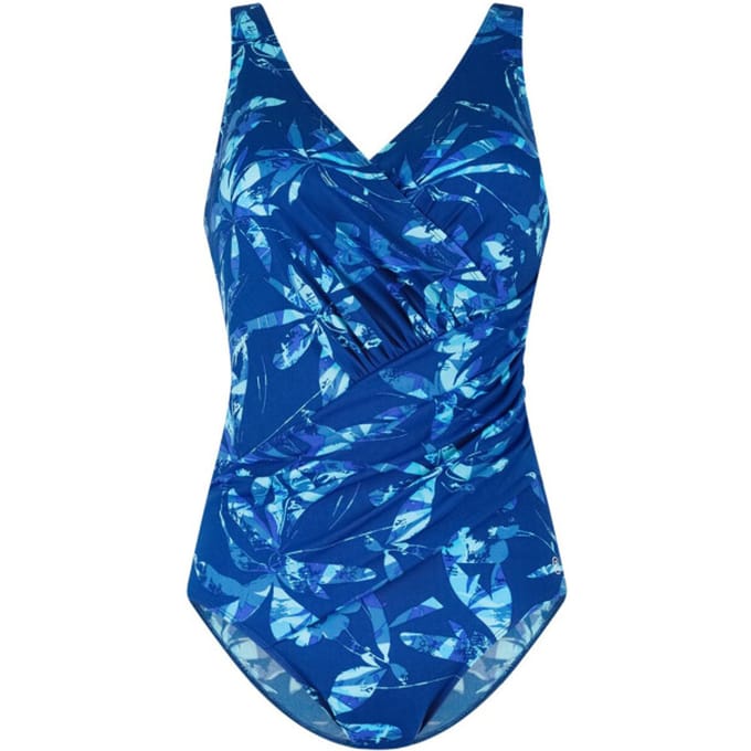 Ten Cate badpak soft cup v-neck water flowers voor Dames | Maat 38