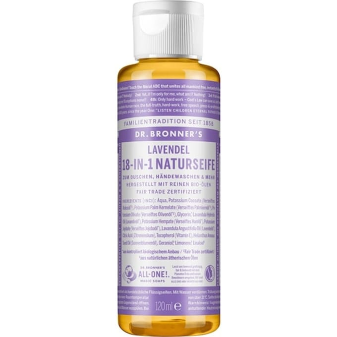 Dr. Bronner's Zeep 18-in-1 natuurlijke zeep Vloeibare Dames 120 ml