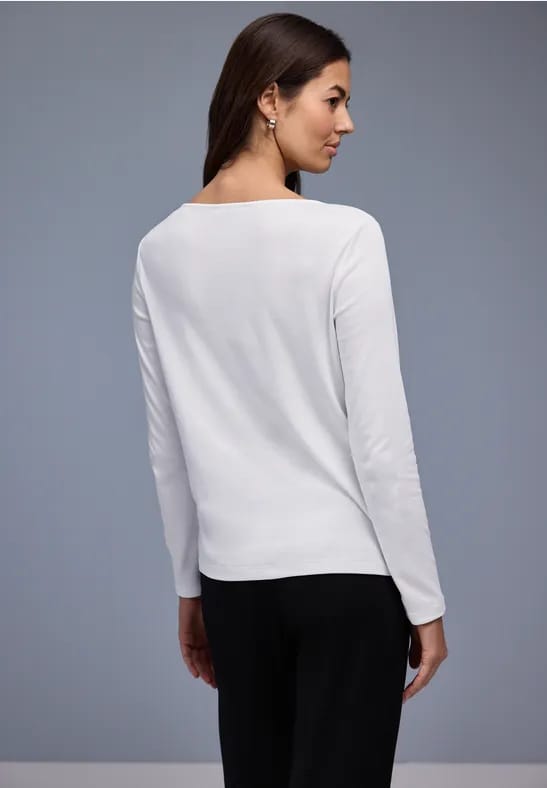 Shirt in effen kleur