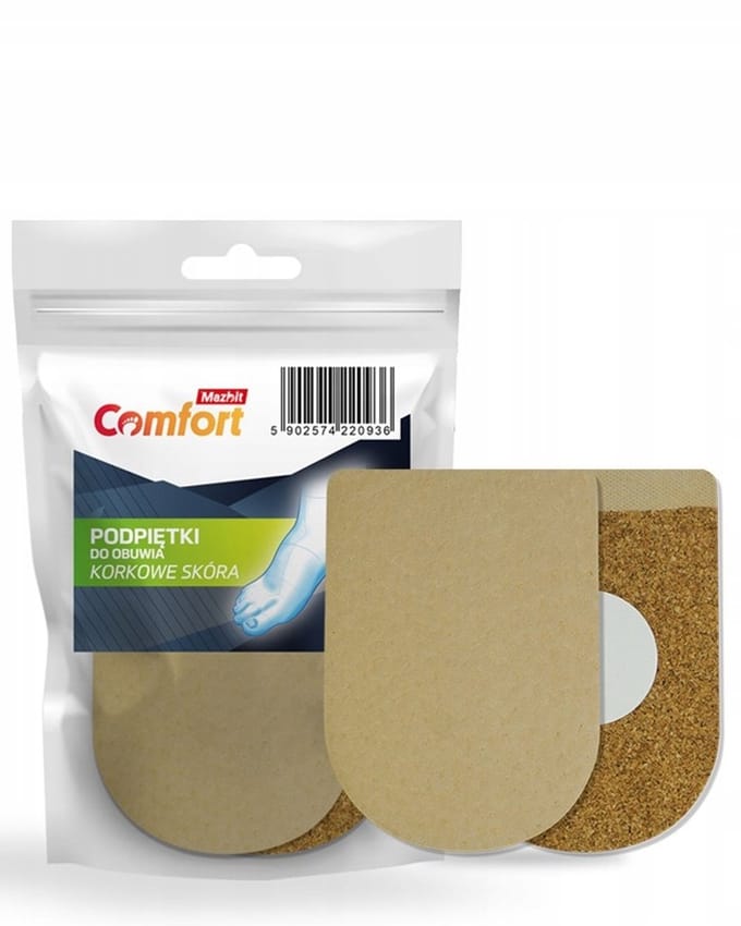 Leren en Kurken Hielverhogers 10mm - Maat 38-41