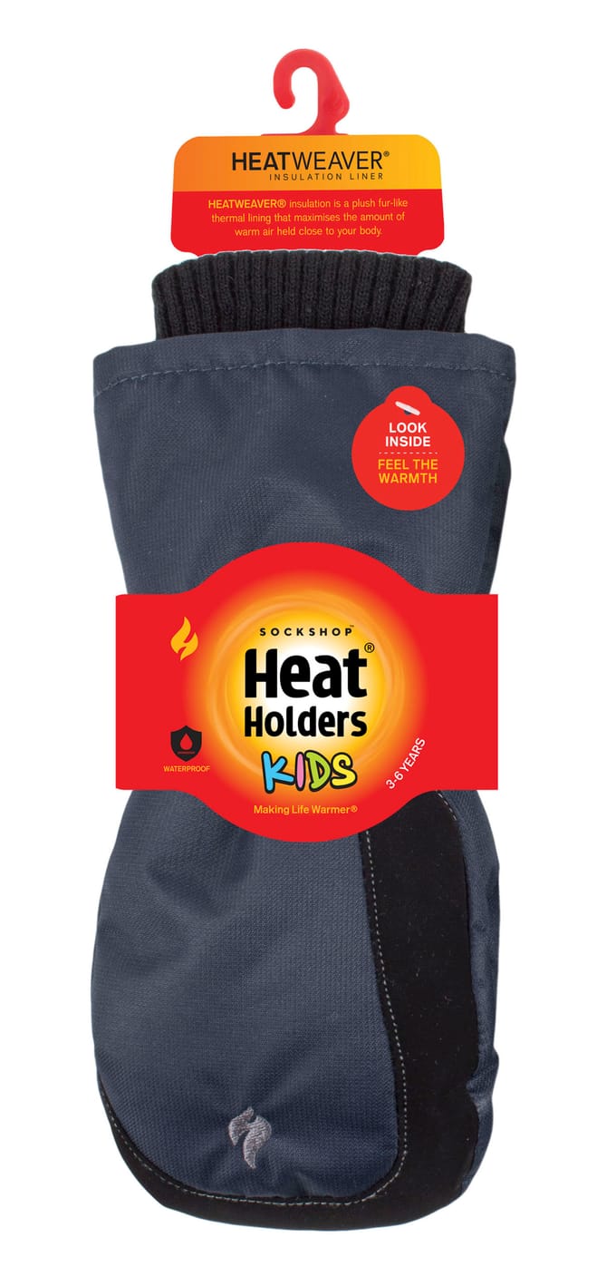 Kinderen Winter Fleece Gevoerde Thermische Ski Sneeuw Wanten - Blauw