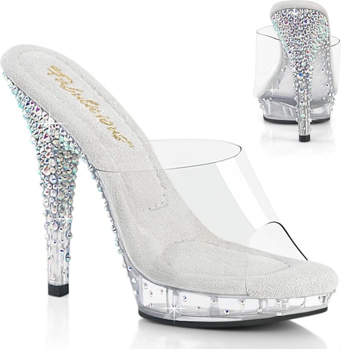 Fabulicious - LIP101CAS Muiltjes met hak - US 7 - 37 Shoes - Wit