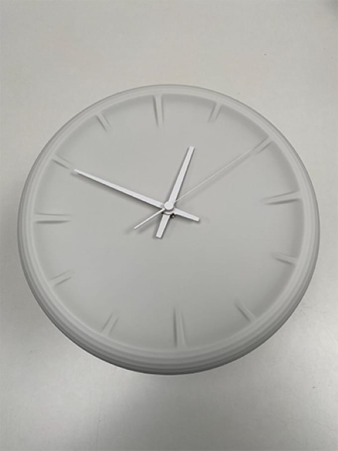 Lemnos | RELIEF-Keramische Wandklok Wit