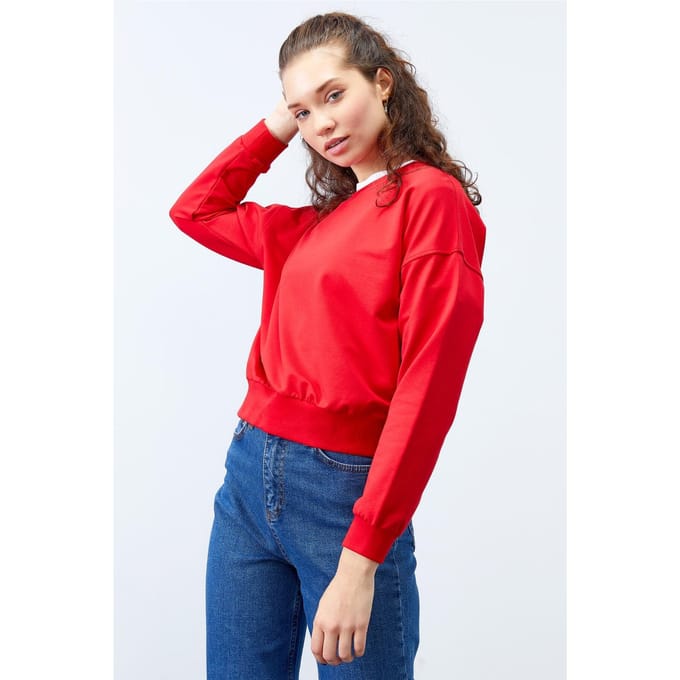 Dames Relaxed Crew Neck Sweatshirt