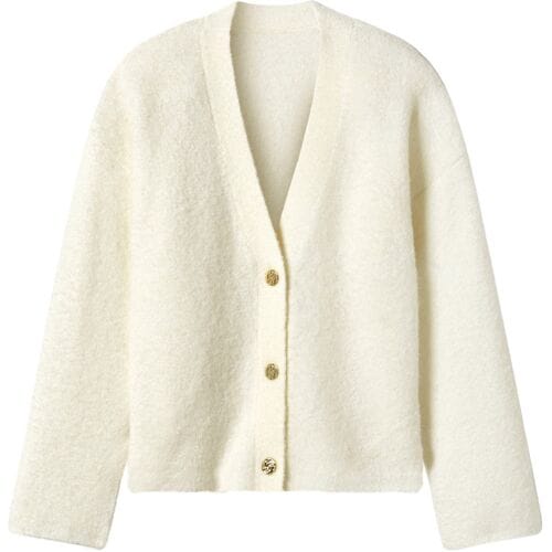 esmara Gebreid dames vest (Wit, S (36-38))