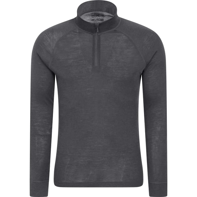 Mountain Warehouse Heren Merino II Base Layer Top (Grijs)
