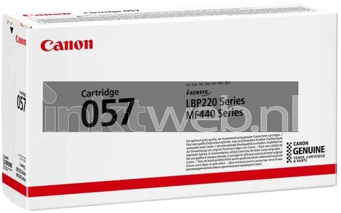 Canon - 057 Originele Tonercartridge - Zwart