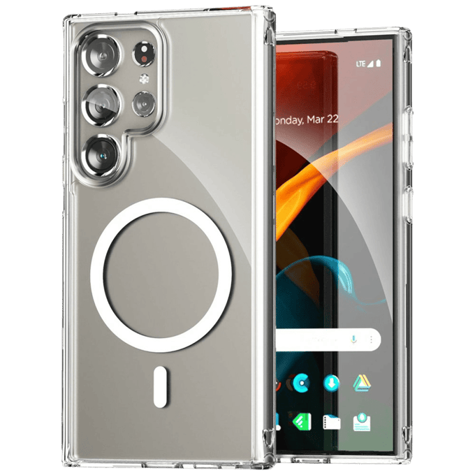 Vili Samsung Galaxy S24 Ultra MAG-C Premium Cover Transparant