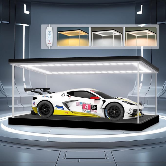 Transparante Displaykast voor Figuren en Modelauto's met LED-verlichting