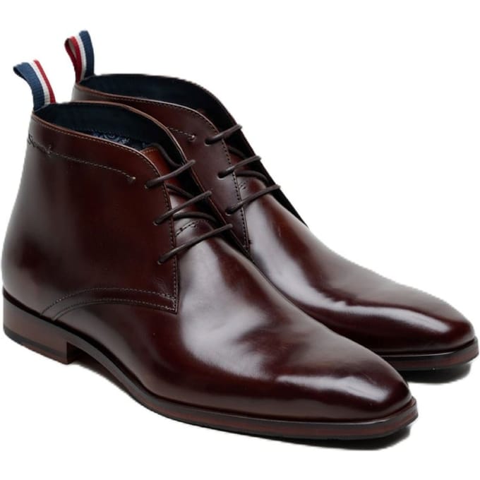 Ben Sherman London Brush Off Leren Heren Bruine Boots