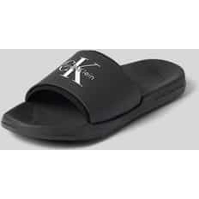 Calvin Klein Essential Slide Rubber Neo Triple Black Größe: 41 | Flip-Flops Outlet | Herren | Schwarz