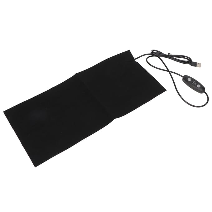 USB Verwarmingskussen 9W 5V 2A Verstelbaar 5 Standen Vibratie Massage Wasbaar Opvouwbaar Elektrische Doek black