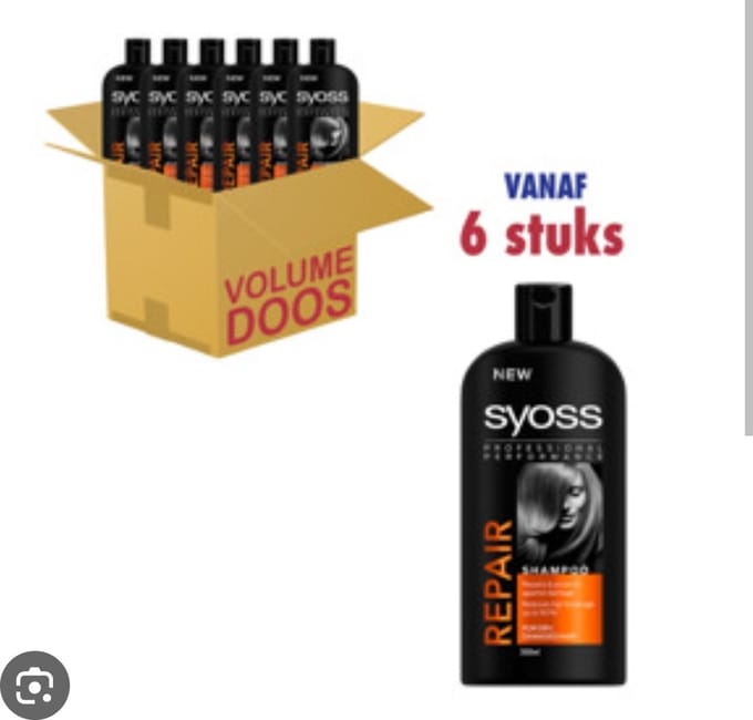 Syoss Shampoo Repair Therapy Voordeelverpakking 6 x 500 ml