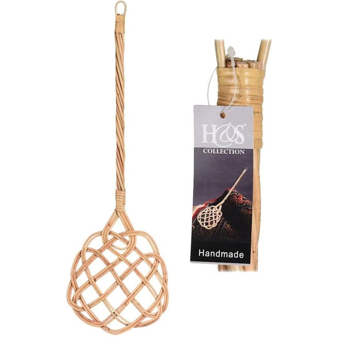 Home Styling Collection - Rattan Tapijtklopper - 74 cm - Handgemaakt - Duurzaam