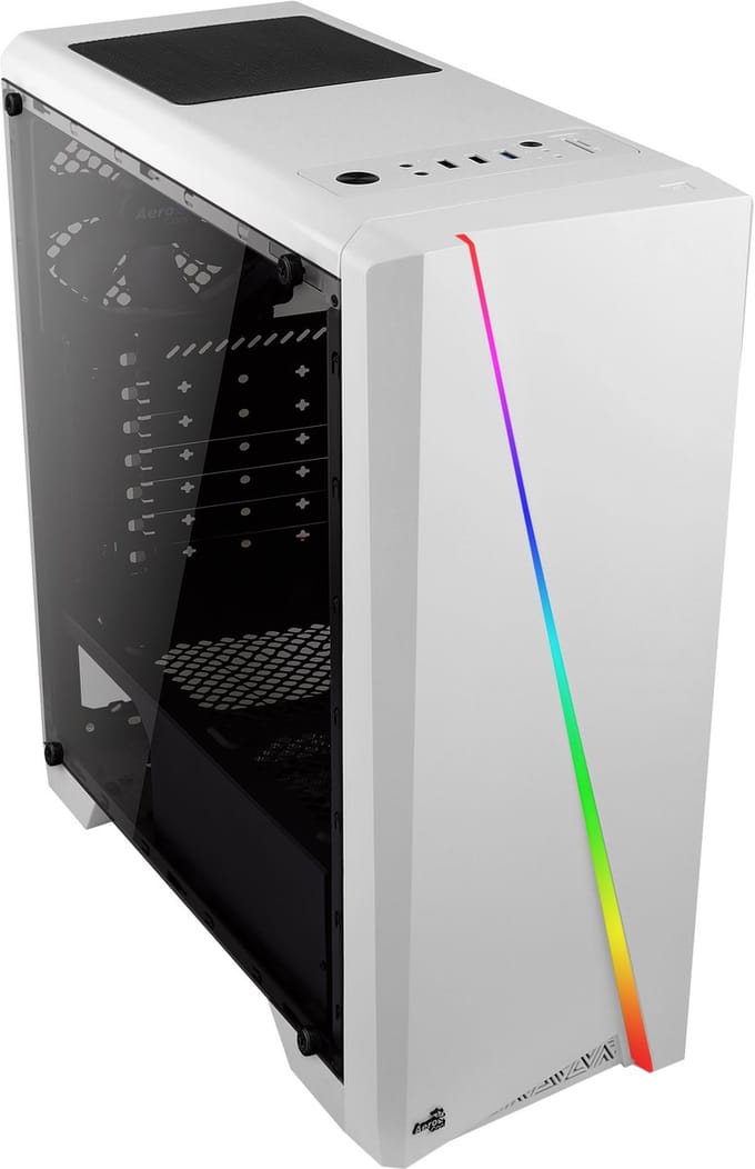 Micro ATX/ATX Midtower Case Aerocool CYLONW White