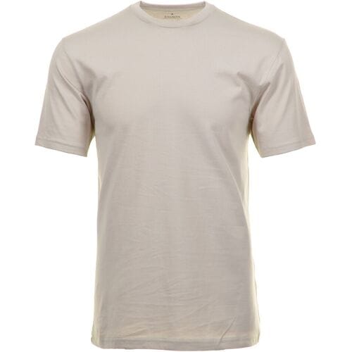 Ragman T-Shirt Uni Round Neck Single Jersey Licht Beige / male