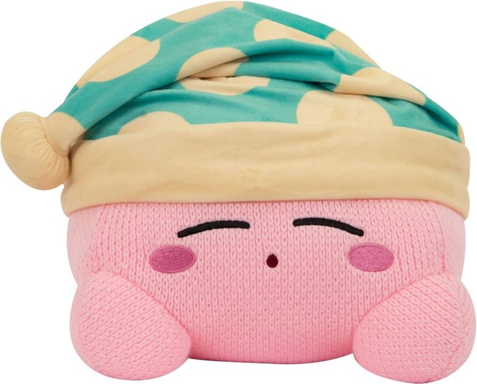 Tomy - Nintendo Knitted Kirby Sleeping - Pluche