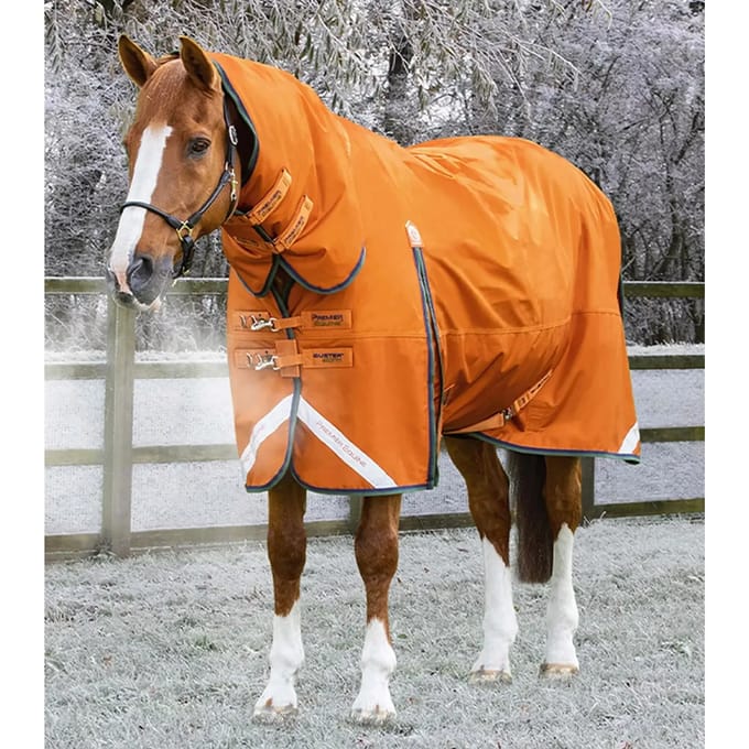 Waterdichte paardendeken met halsbedekking Premier Equine Buster Combo 400g