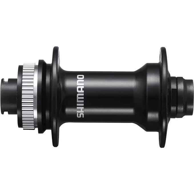 Shimano voornaaf, 32-gaats, 12 mm steekas, zwart