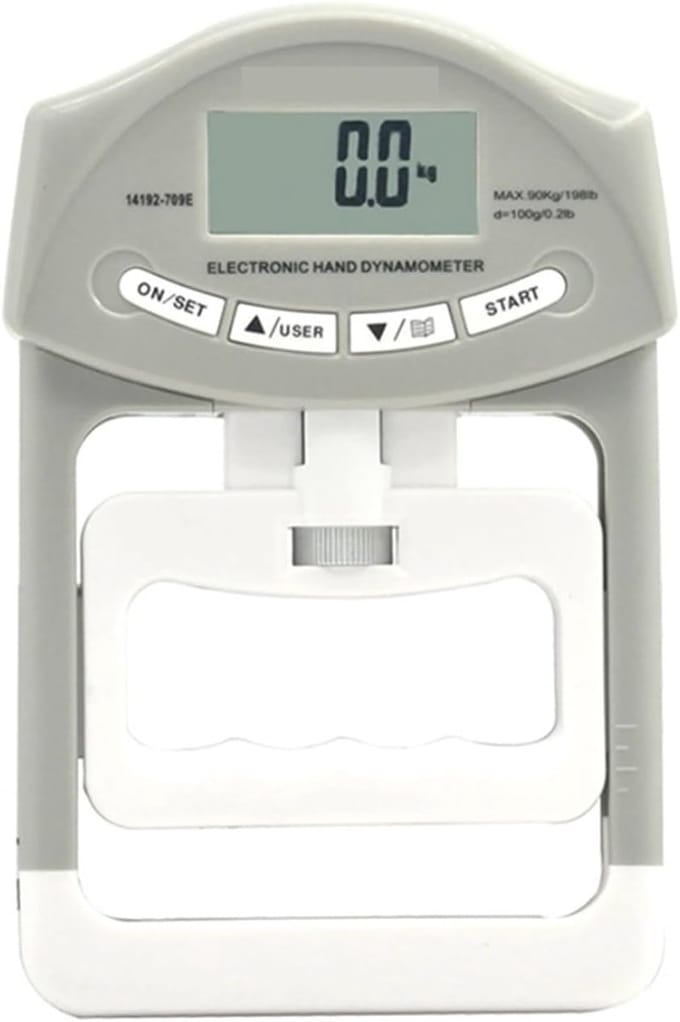 Gripkrachtmeter - Hand Krachtmeter - Kracht Training - Digitale Weergave - 300 Lb - Grijs