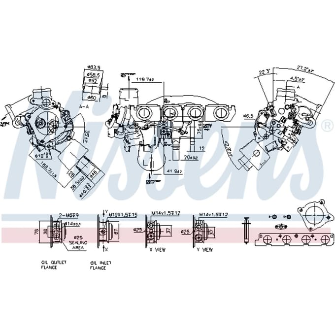 Supercharger, drukvulling NISSENS 93193