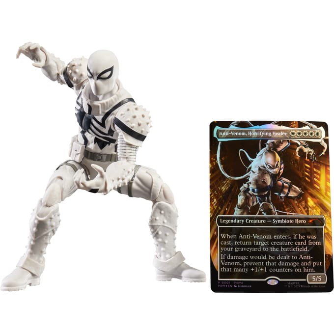 Hasbro Marvel Legends Spider-Man x Magic: The Gathering Agent Anti-Venom 6  Action Figure & Trading Card