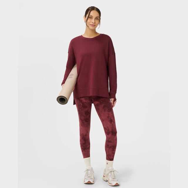 Sweaty Betty Sweaty Betty After Class Longline Sweatshirt ROOD - Maat M