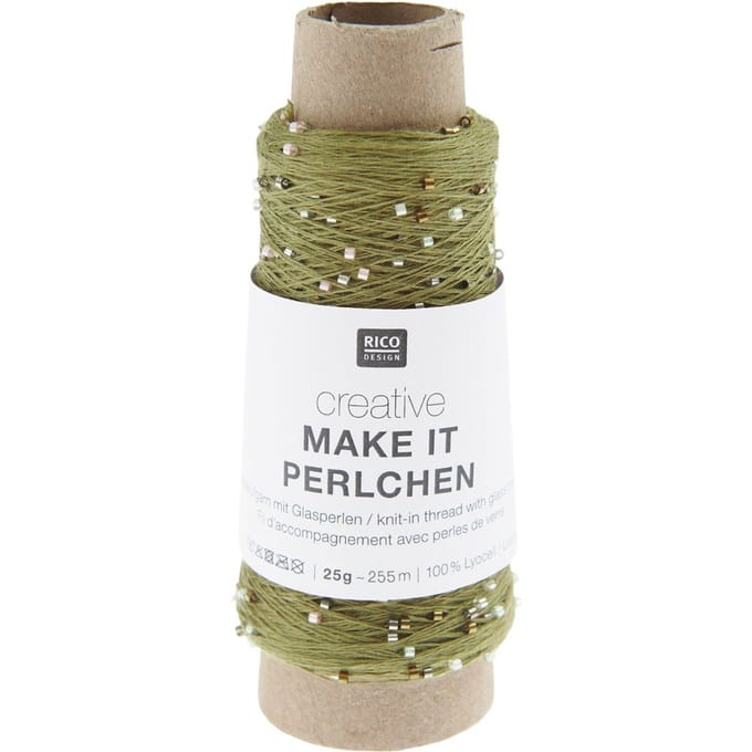 Rico Design Creative "Make it Perlchen" - Olivijn veelkleurig