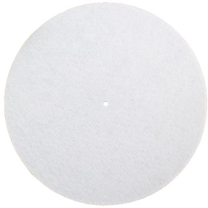 Allecto - Draaitafelmat - Antistatisch Vilt - Anti-vibratiemat - Wit