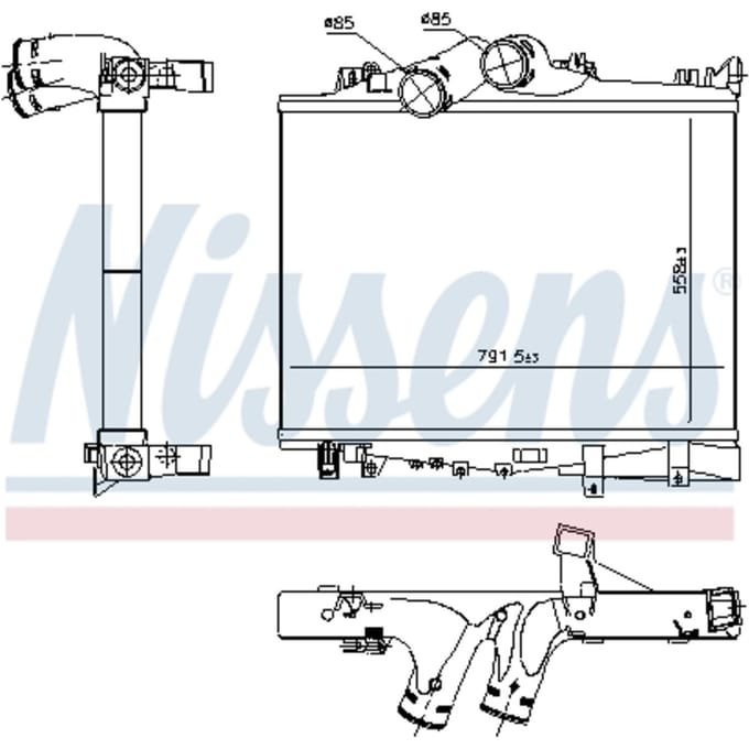 Intercooler NISSENS 97038