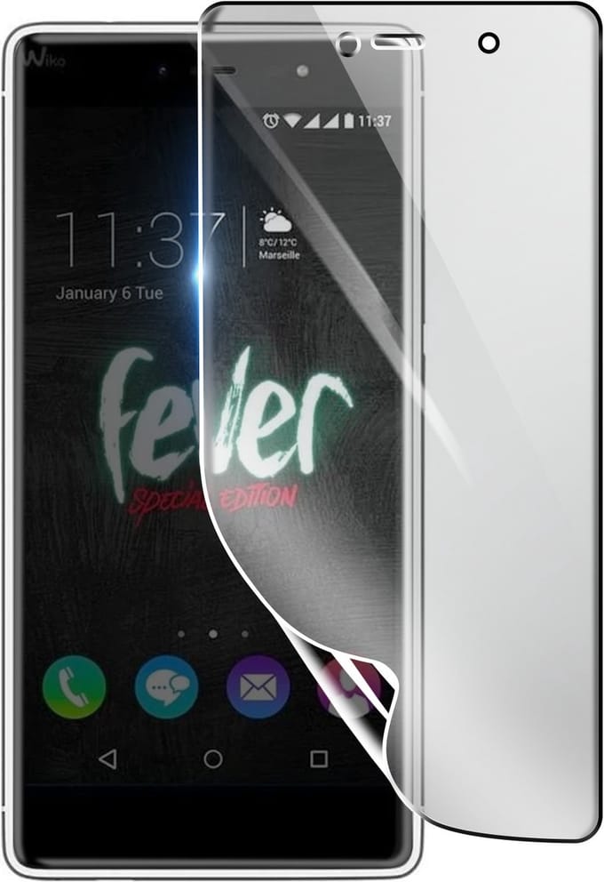 3mk, Geschikt voor Wiko Fever, Schokbestendige Hydrogel Screenprotector, Transparant