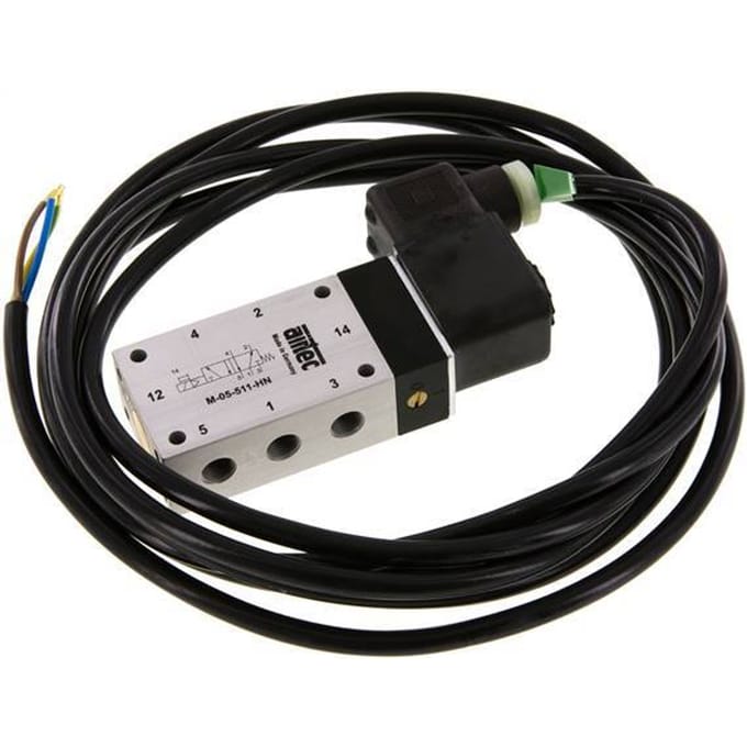 5/2 G1/8'' Magneetventiel 24V DC ATEX 3-10bar/42-140psi Airtec
