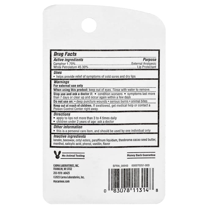 Klassieke Lippenbalsem, Medisch, 10G(0,35 oz) red