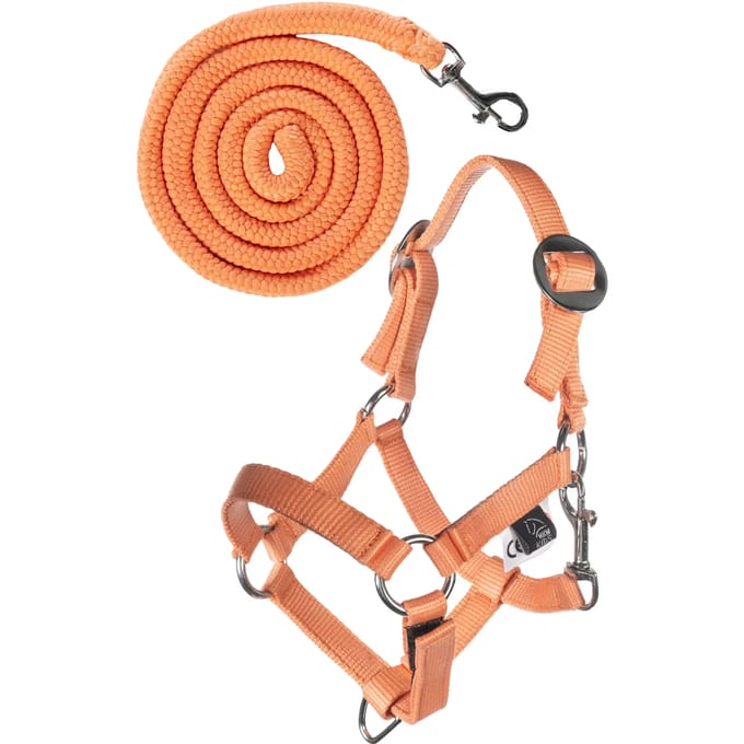 HKM HALSTER EN TOUW HOBBY HORSING BASIC Oranje